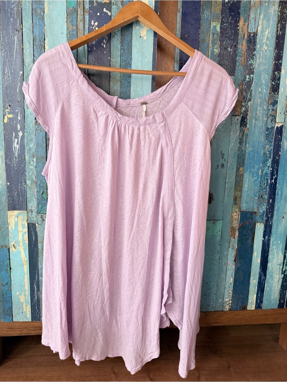 Free People Dusty Lavender Scoop Neck Tunic